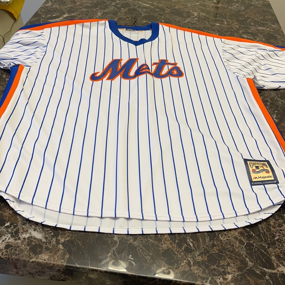 Mets Piazza Jersey. White and Red. Size 3XT